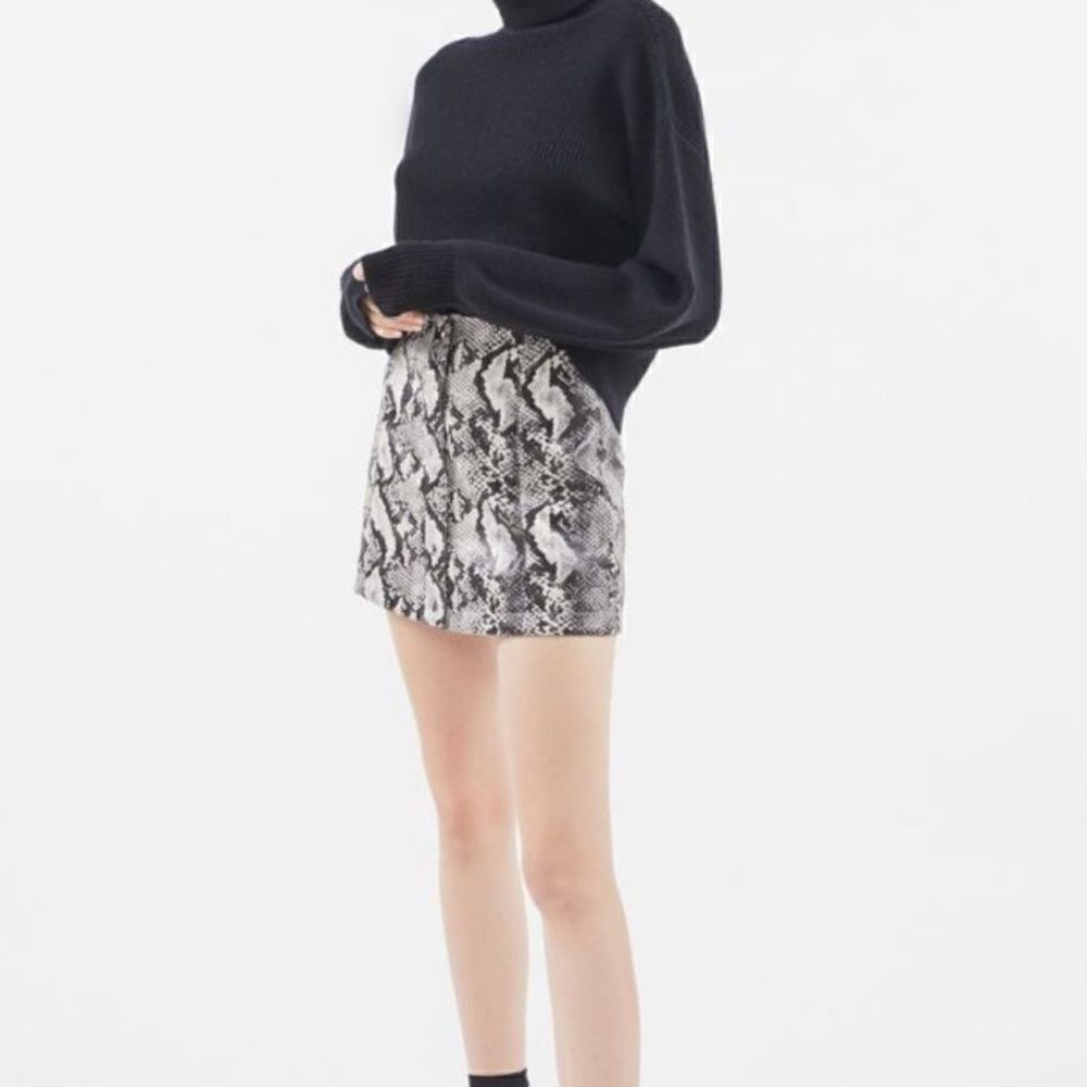 NWOT Urban Outfitters Siren Snake Print Button-Front Mini Skirt Medium